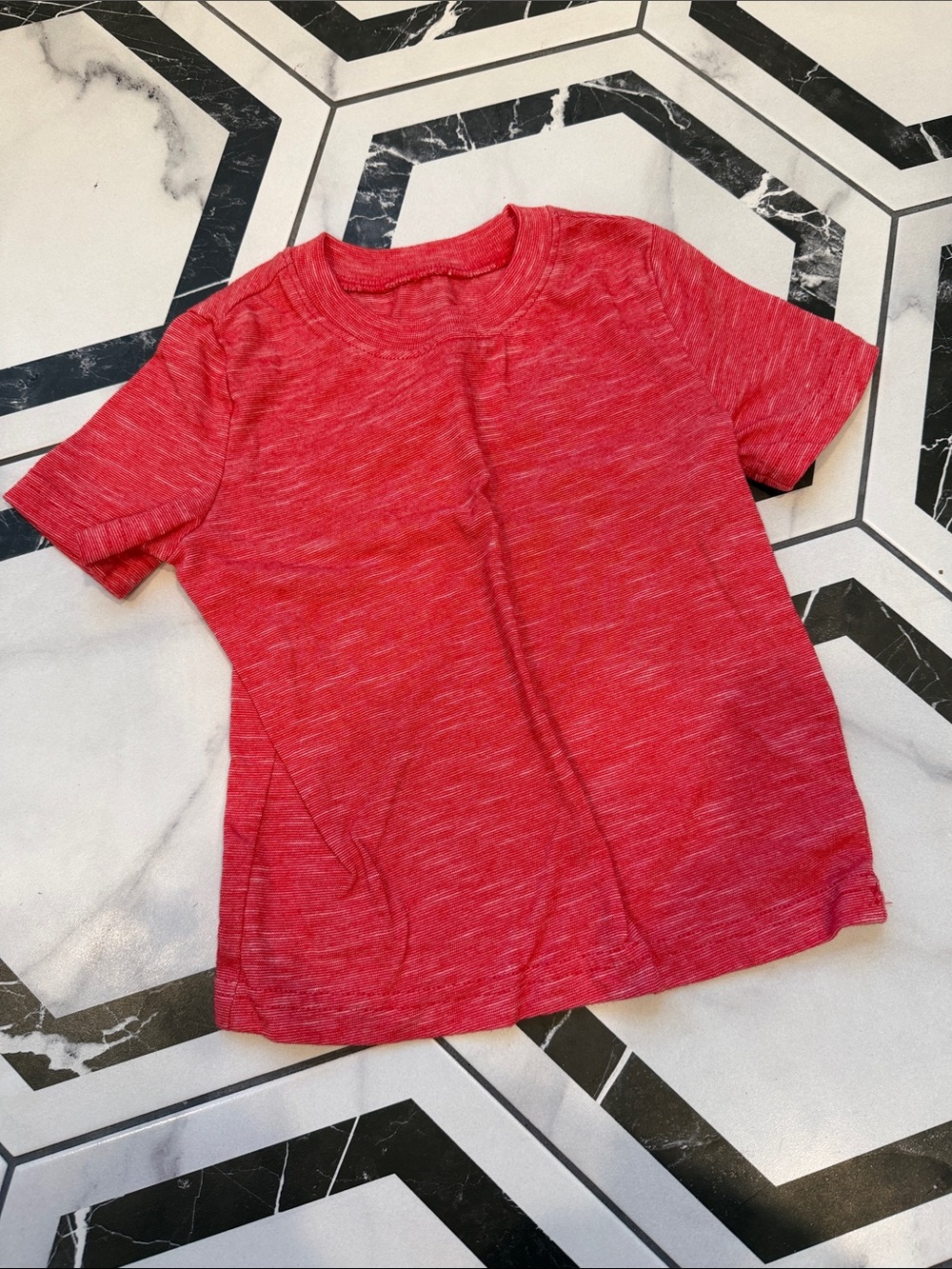 Red Heathered Tee